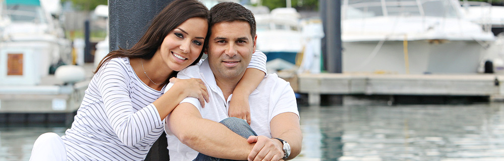 Chicago Ferrari Boat Downtown Engagement Session of Craig & Justyna